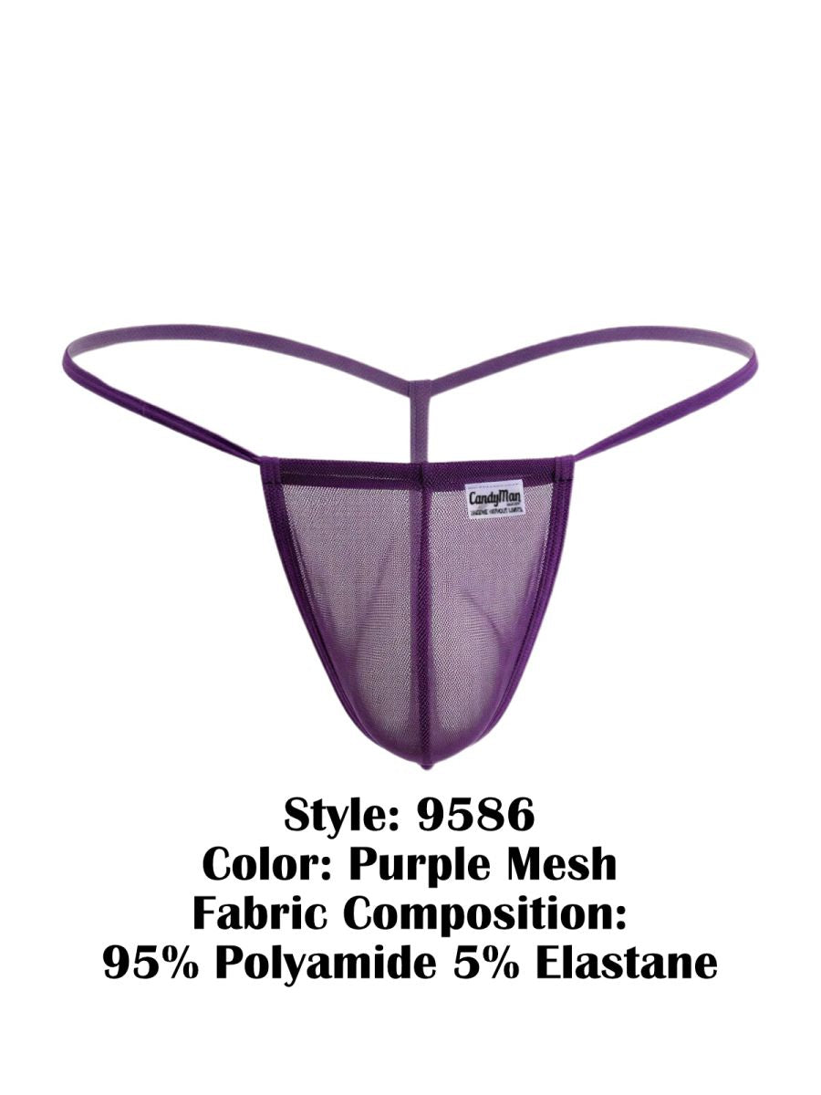 CandyMan 9586 G-String Farbe Violett Mesh