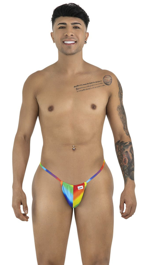 CandyMan 9586 G-String Farbdruck Regenbogen