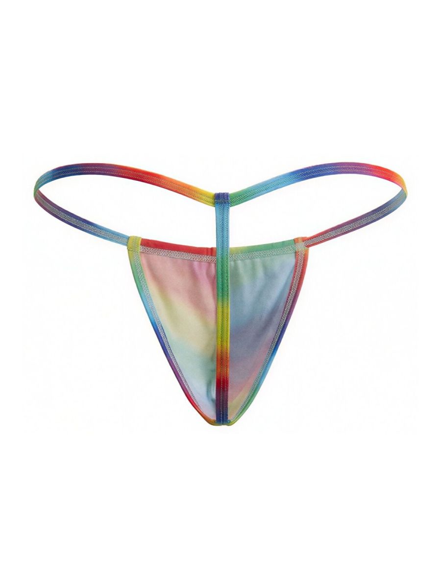 CandyMan 9586 G-String Color Rainbow Print