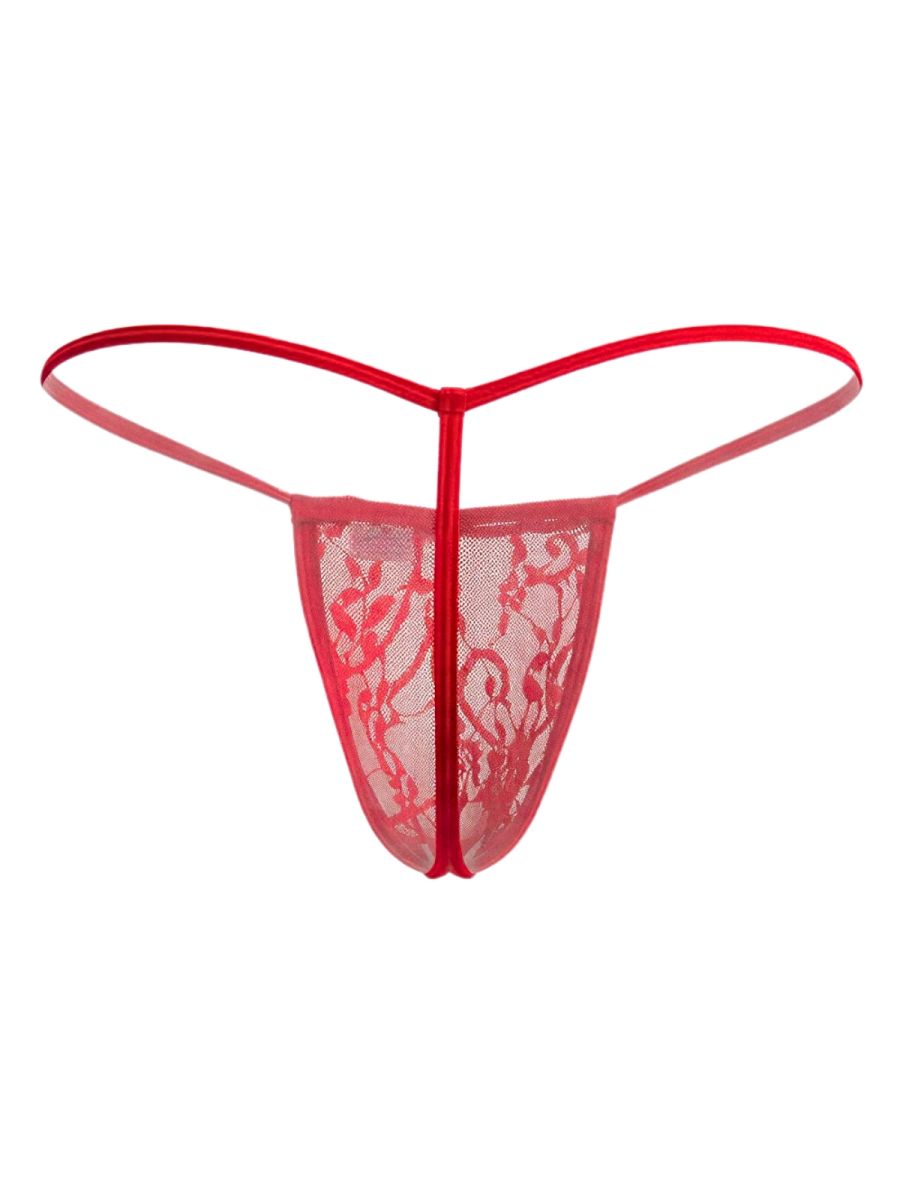 CandyMan 9586 G-String Farbe Rot Spitze