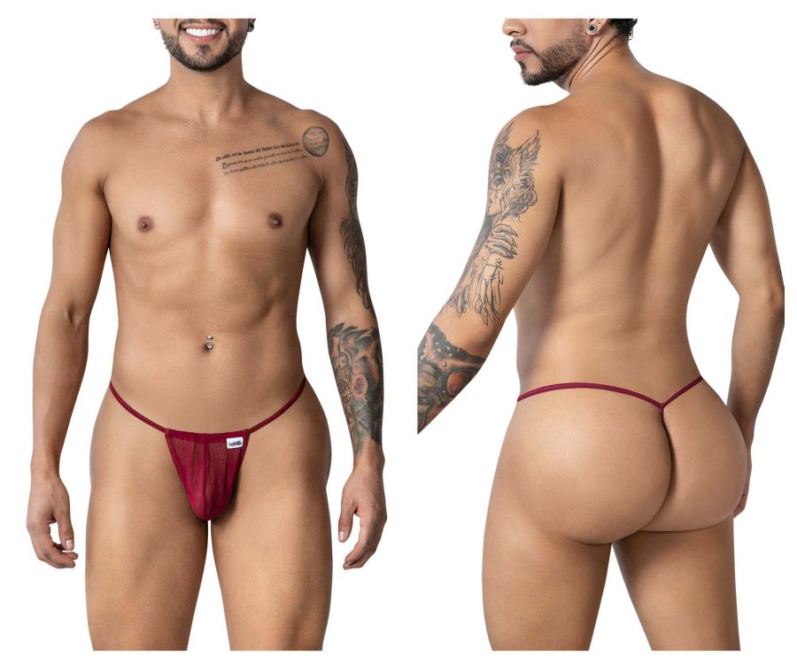 CandyMan 99246 G-String Thongs Color Burgundy - DealByEthan.gay loves CandyMan