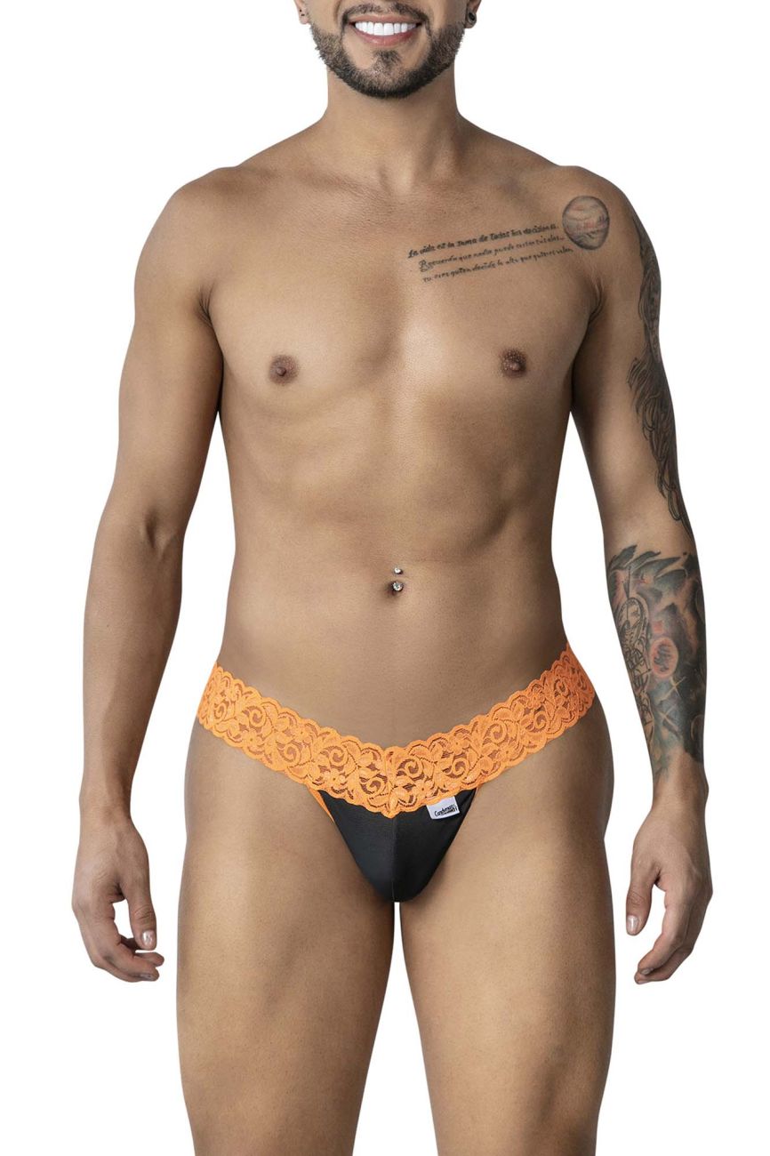CandyMan 99370 Lace Thongs Color Orange - DealByEthan.gay loves CandyMan