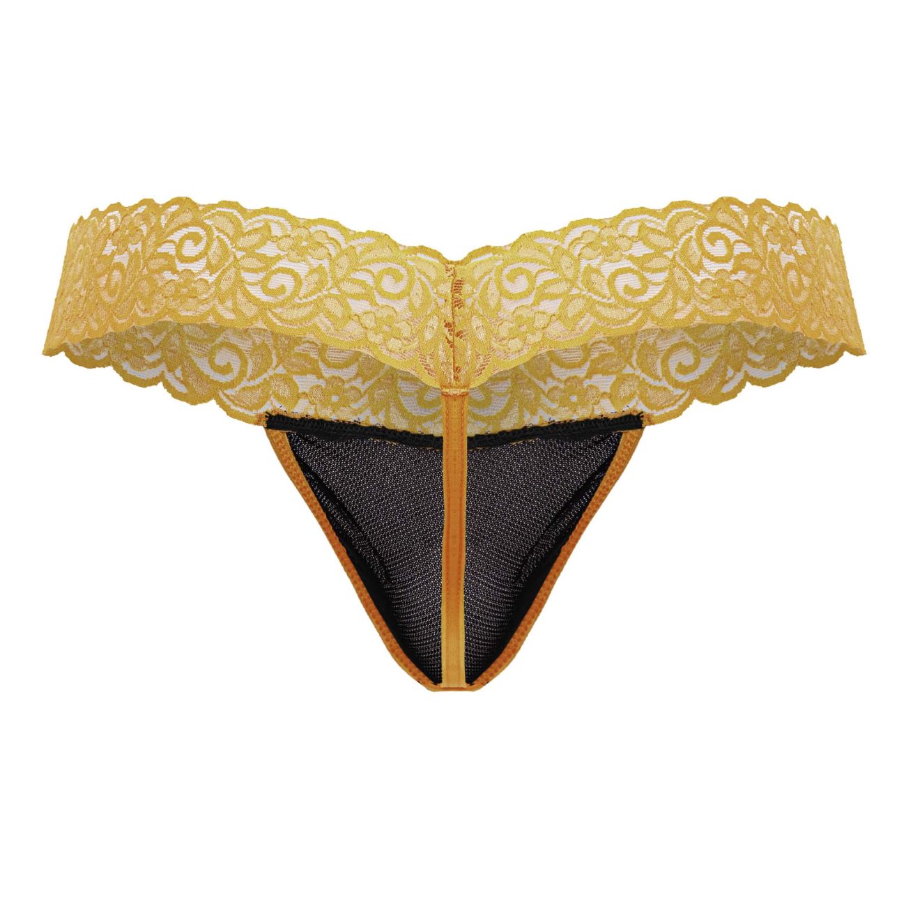 CandyMan 99370 Lace Thongs Color Orange - DealByEthan.gay loves CandyMan