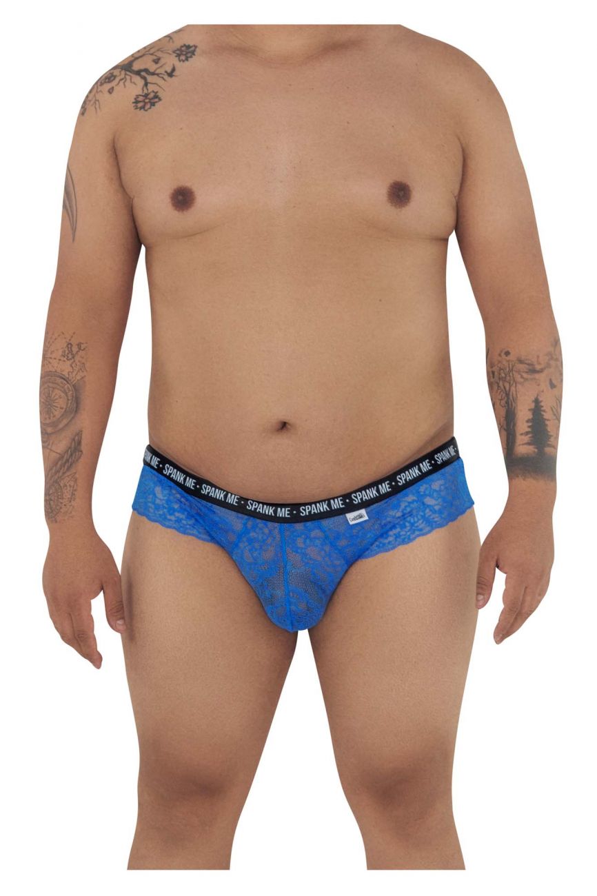 CandyMan 99615X Spank Me Lace Briefs Color Dark Blue - DealByEthan.gay loves CandyMan