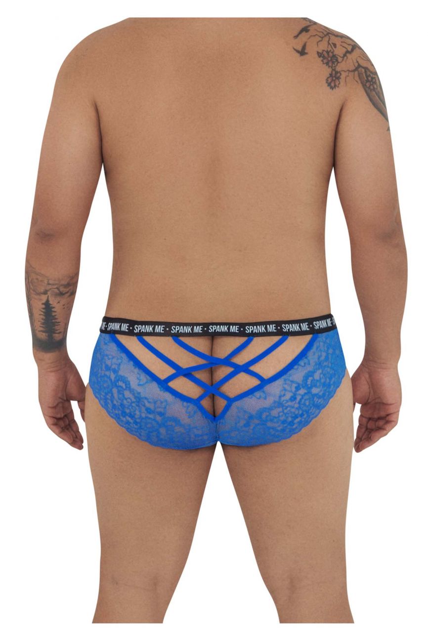 CandyMan 99615X Spank Me Lace Briefs Color Dark Blue - DealByEthan.gay loves CandyMan