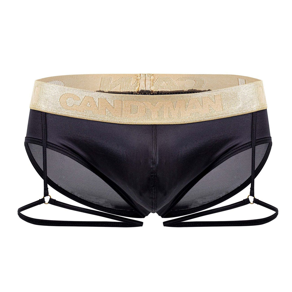 CandyMan 99722 Braguita de malla con liga Color negro
