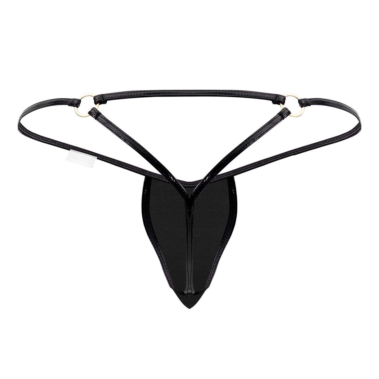 CandyMan 99738 Gloss G-String Color Black - DealByEthan.gay loves CandyMan
