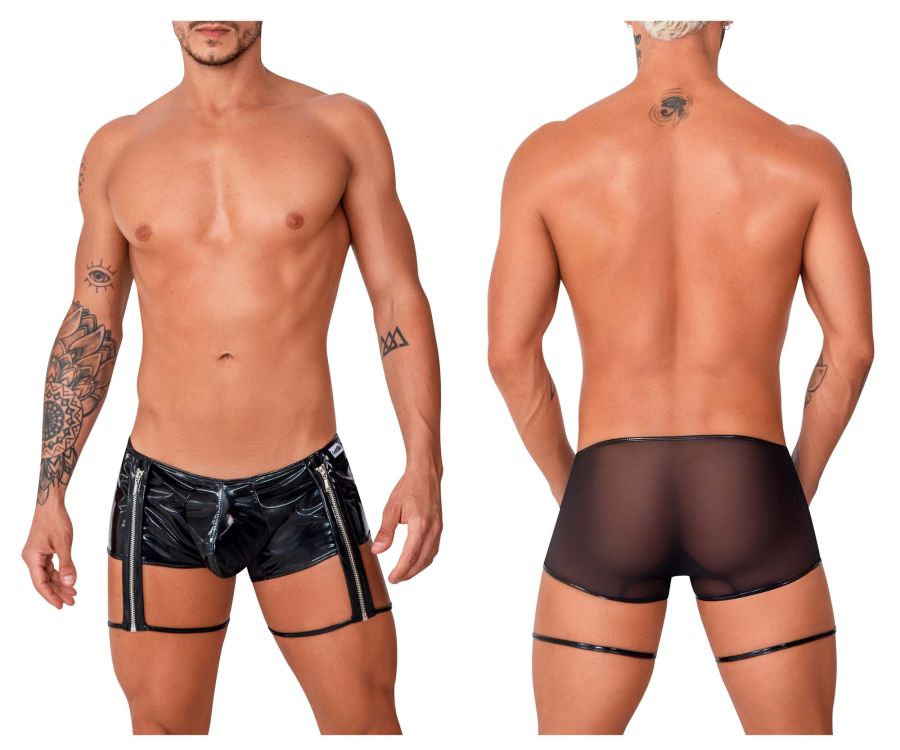 CandyMan 99740 Garter Trunks Color Black - DealByEthan.gay loves CandyMan