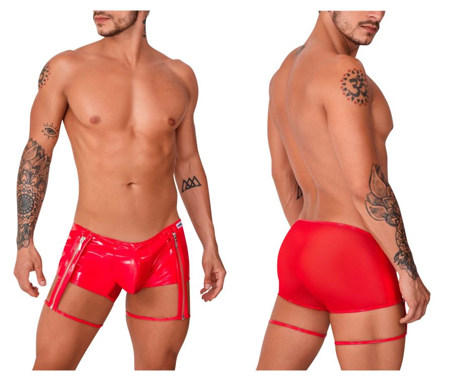 CandyMan 99740 Garter Trunks Color Red - DealByEthan.gay loves CandyMan