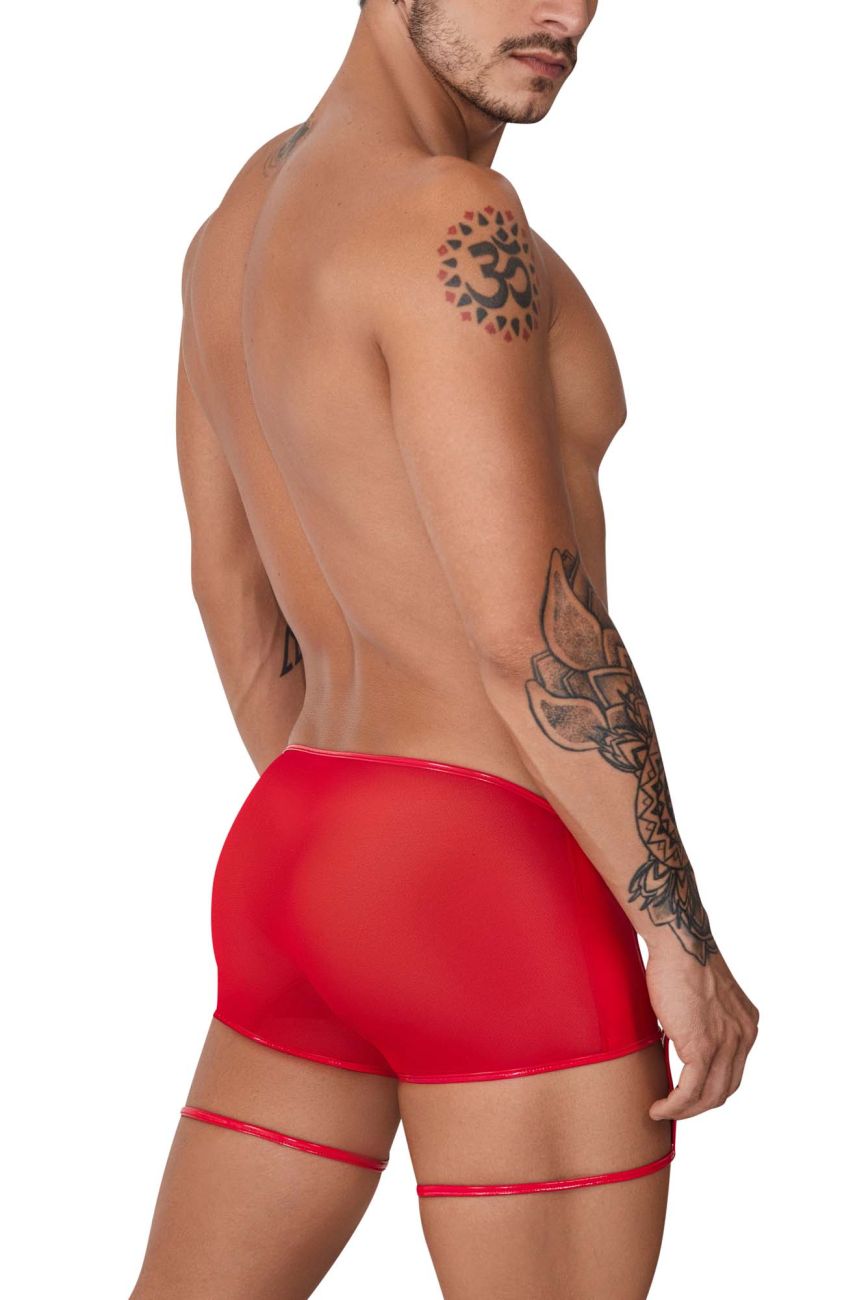 CandyMan 99740 Garter Trunks Color Red - DealByEthan.gay loves CandyMan