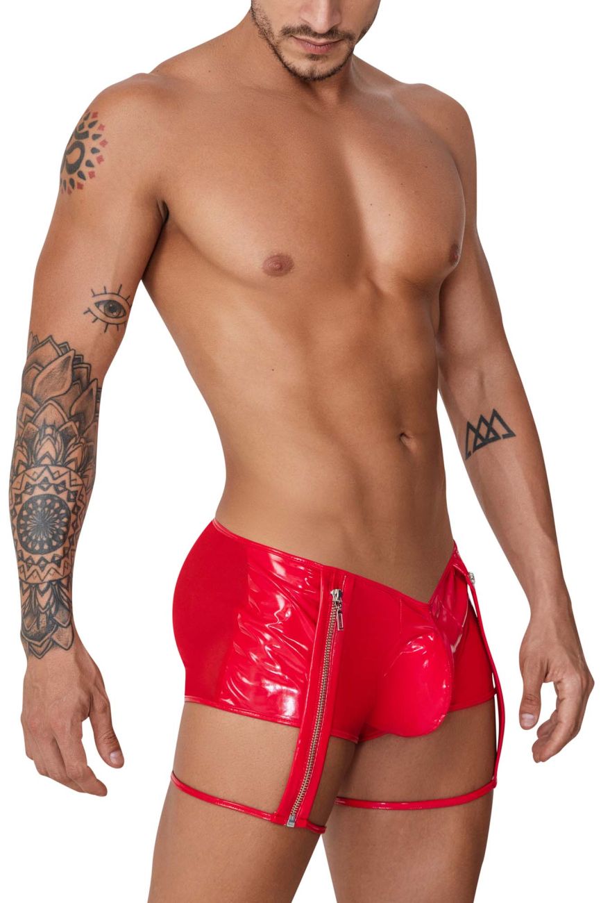 CandyMan 99740 Garter Trunks Color Red - DealByEthan.gay loves CandyMan