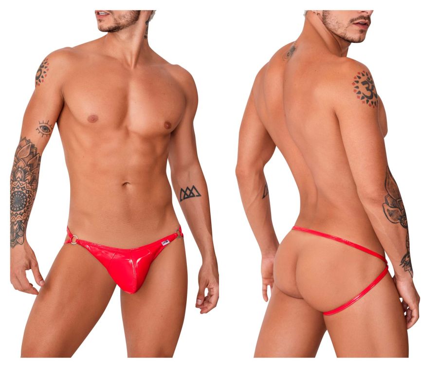 CandyMan 99741 Gloss Jockstrap Color Red - DealByEthan.gay loves CandyMan