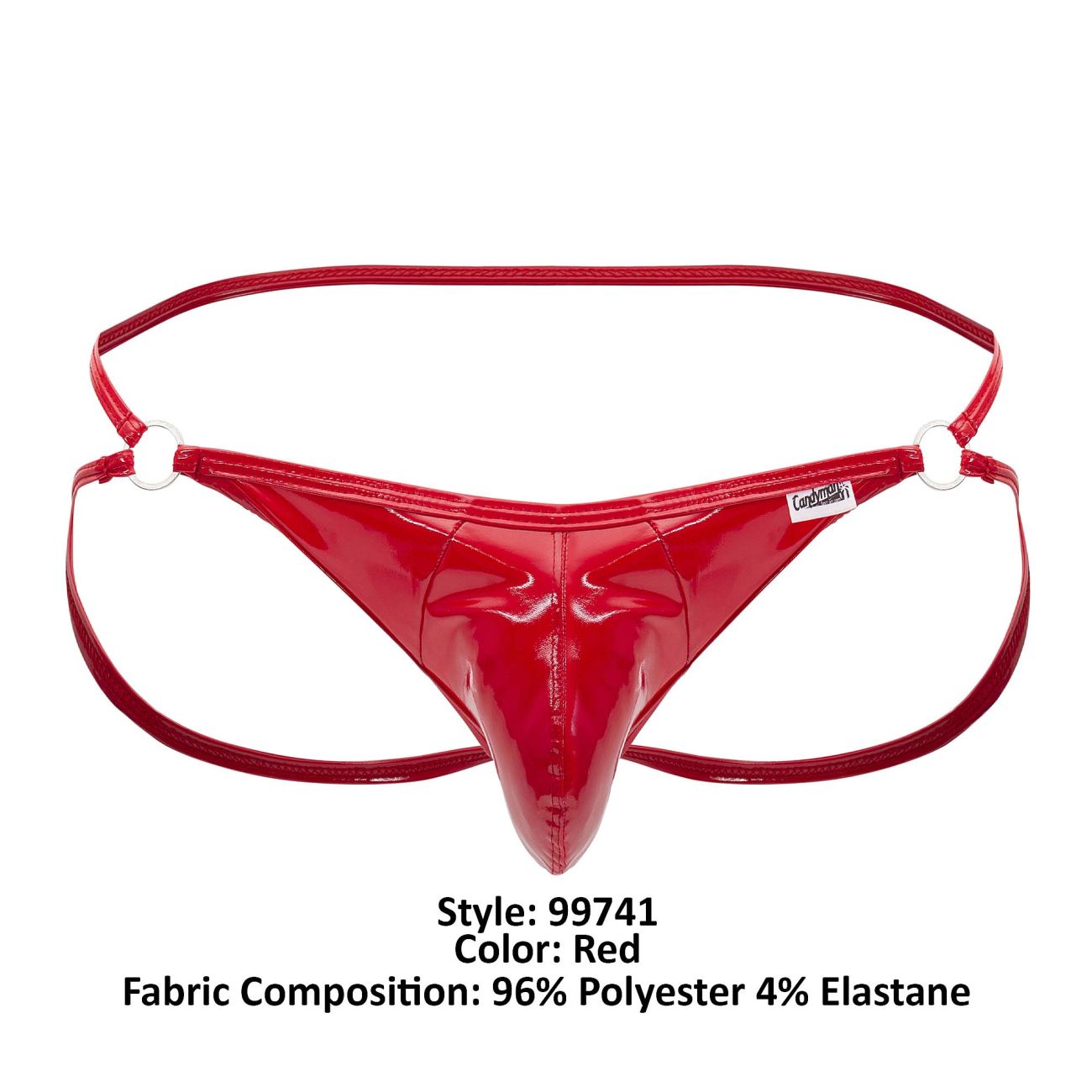 CandyMan 99741 Gloss Jockstrap Color Red - DealByEthan.gay loves CandyMan