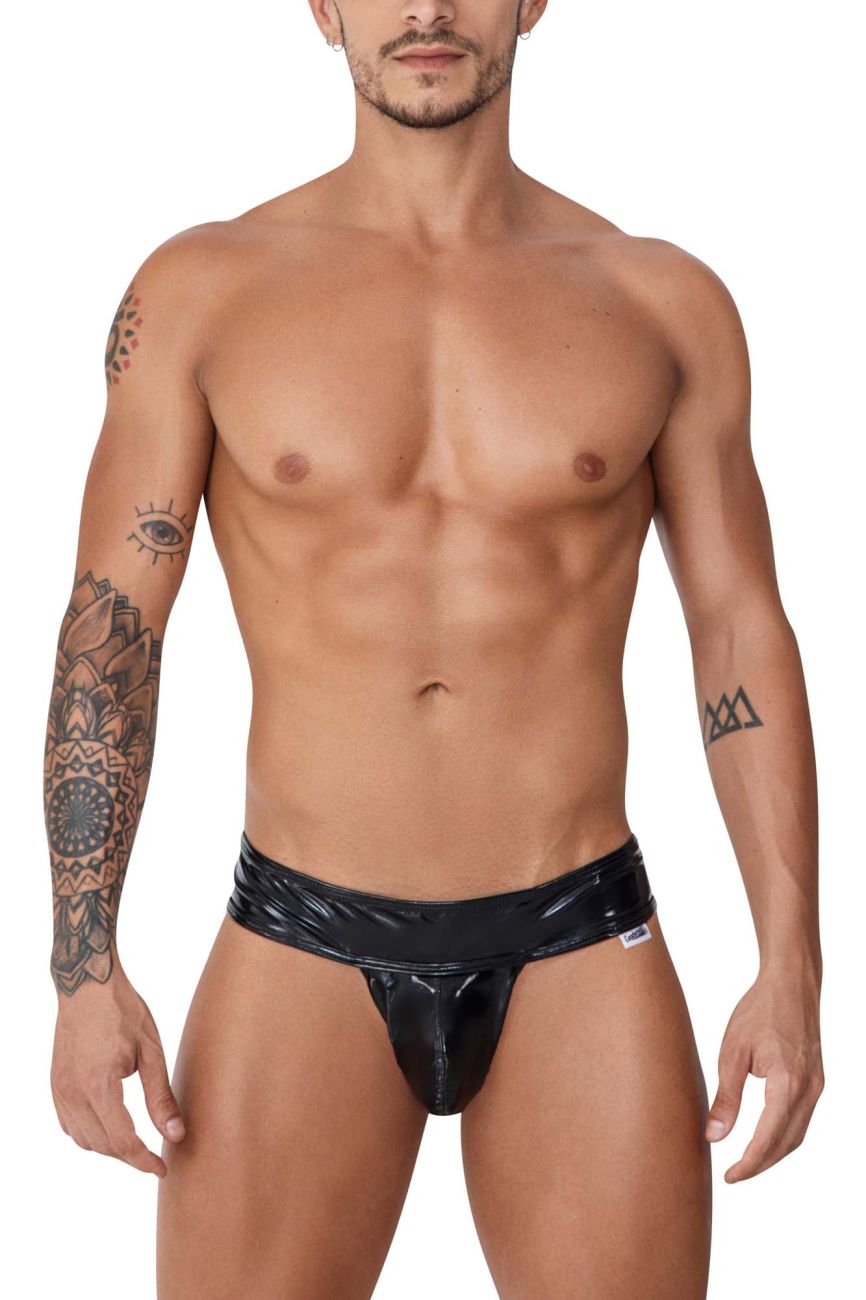 CandyMan 99742 Gloss Thongs Color Black - DealByEthan.gay loves CandyMan