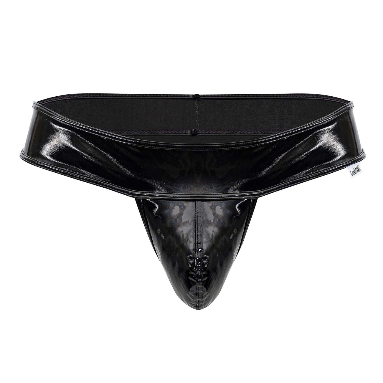 CandyMan 99742 Gloss Thongs Color Black - DealByEthan.gay loves CandyMan