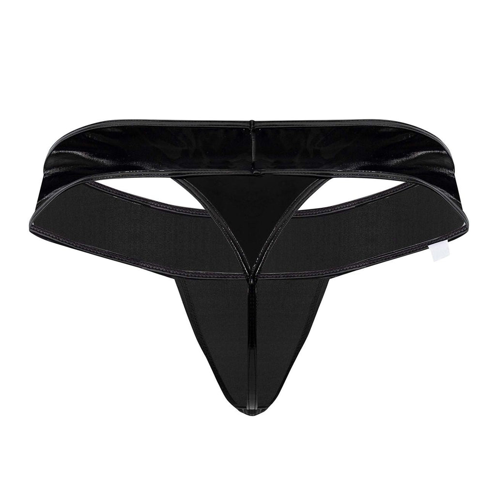 CandyMan 99742 Gloss Thongs Color Black - DealByEthan.gay loves CandyMan