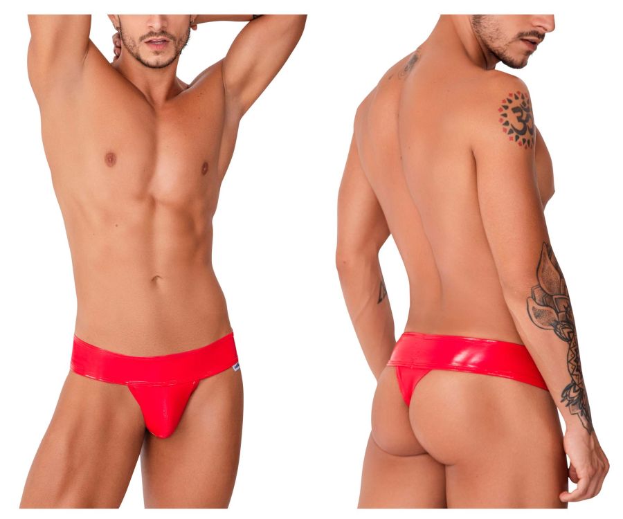 CandyMan 99742 Gloss Thongs Color Red - DealByEthan.gay loves CandyMan