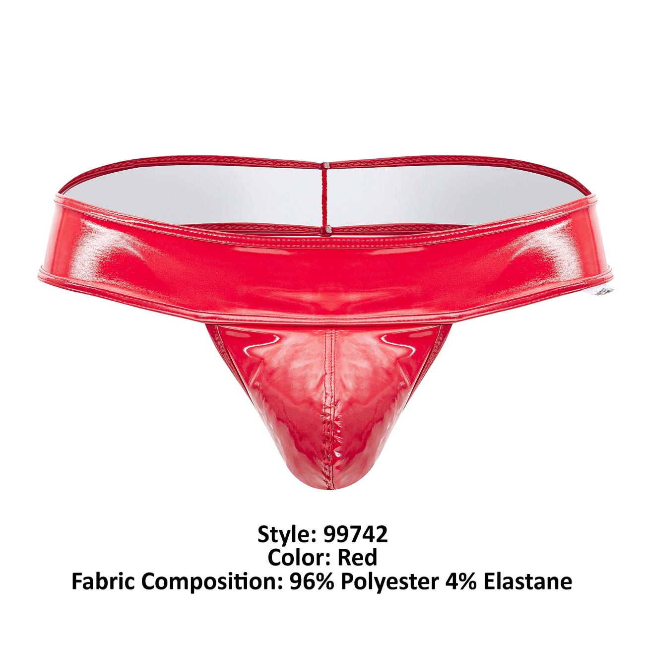 CandyMan 99742 Gloss Thongs Color Red - DealByEthan.gay loves CandyMan