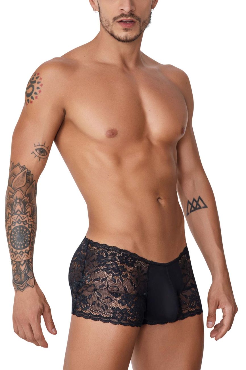 CandyMan 99745 Lace Trunks Color Black - DealByEthan.gay loves CandyMan