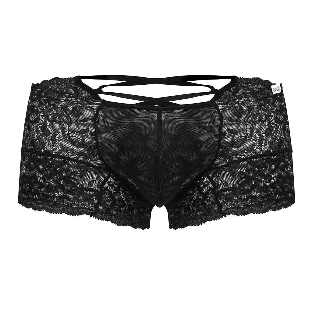 CandyMan 99745 Lace Trunks Color Black - DealByEthan.gay loves CandyMan