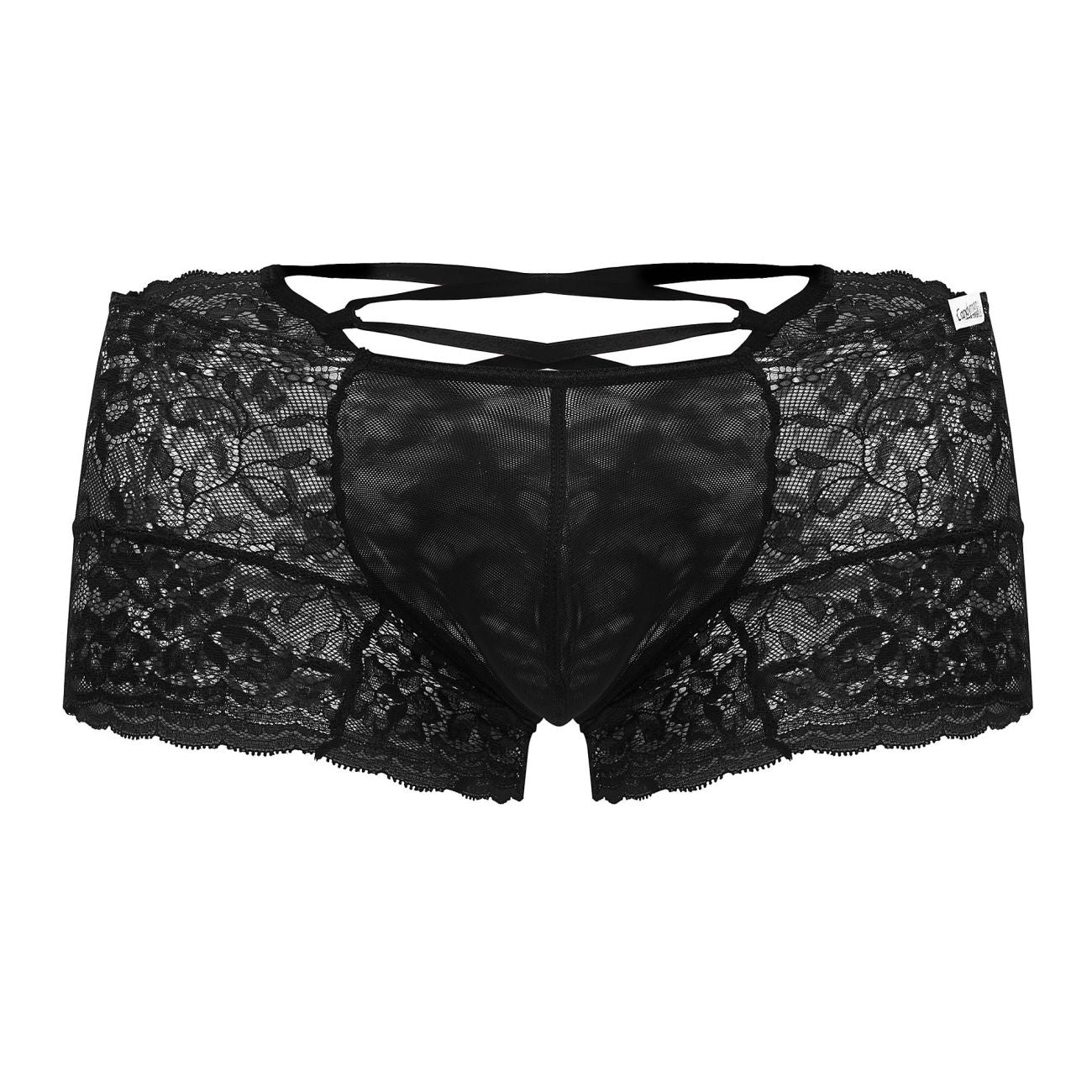 CandyMan 99745 Lace Trunks Color Black - DealByEthan.gay loves CandyMan