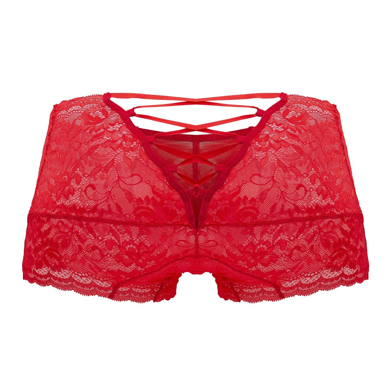 CandyMan 99745 Lace Trunks Color Red - DealByEthan.gay loves CandyMan