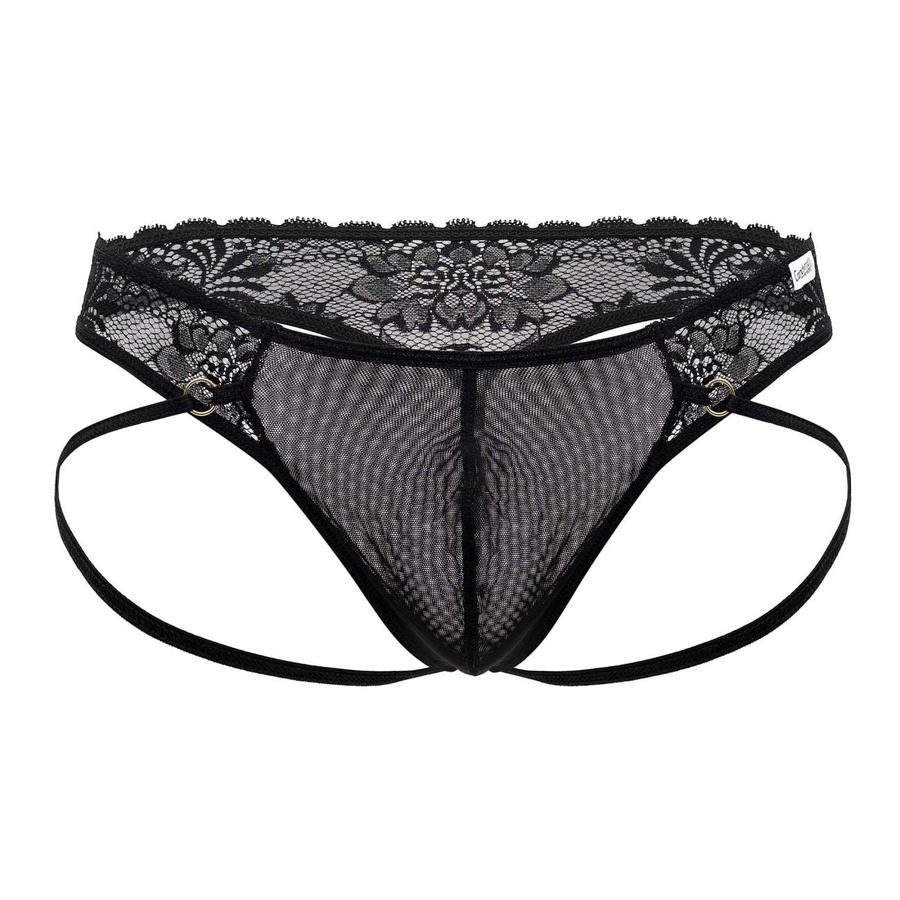 CandyMan 99747 Lace Thongs Color Black - DealByEthan.gay loves CandyMan