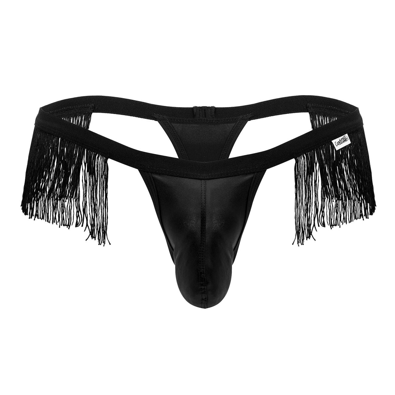 CandyMan 99754 Fringe Thongs Color Black - DealByEthan.gay loves CandyMan