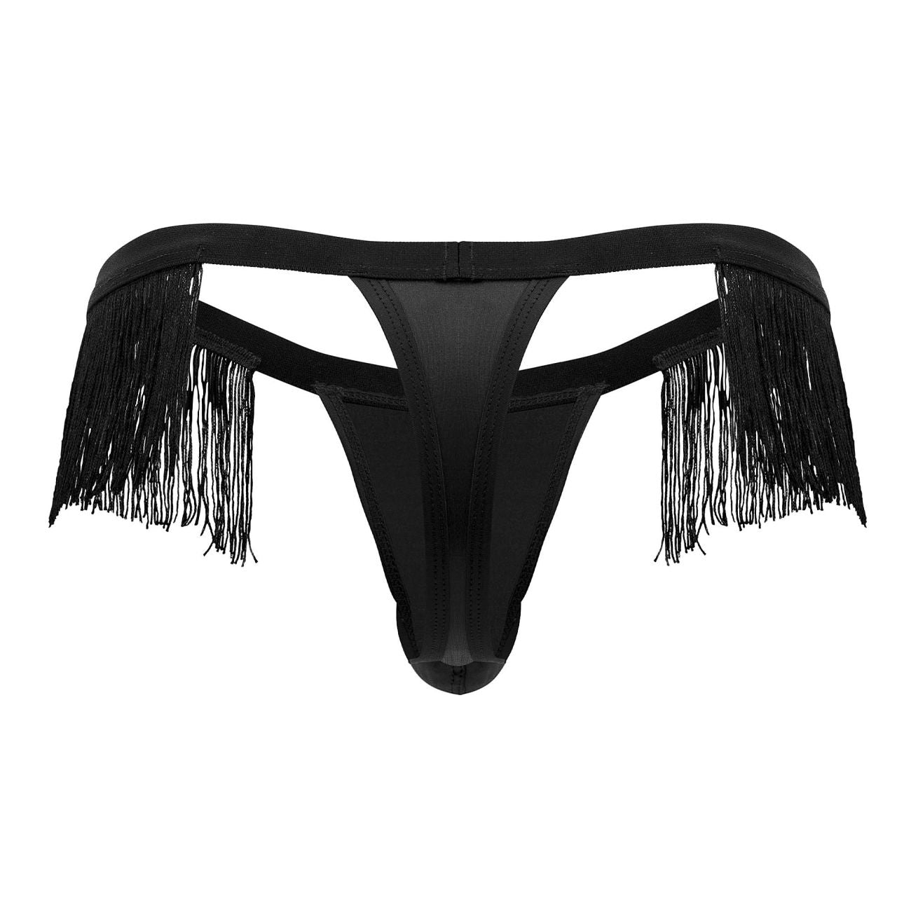 CandyMan 99754 Fringe Thongs Color Black - DealByEthan.gay loves CandyMan