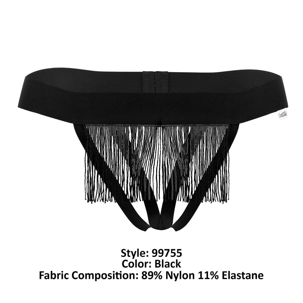 Tanga con flecos CandyMan 99755 Color negro