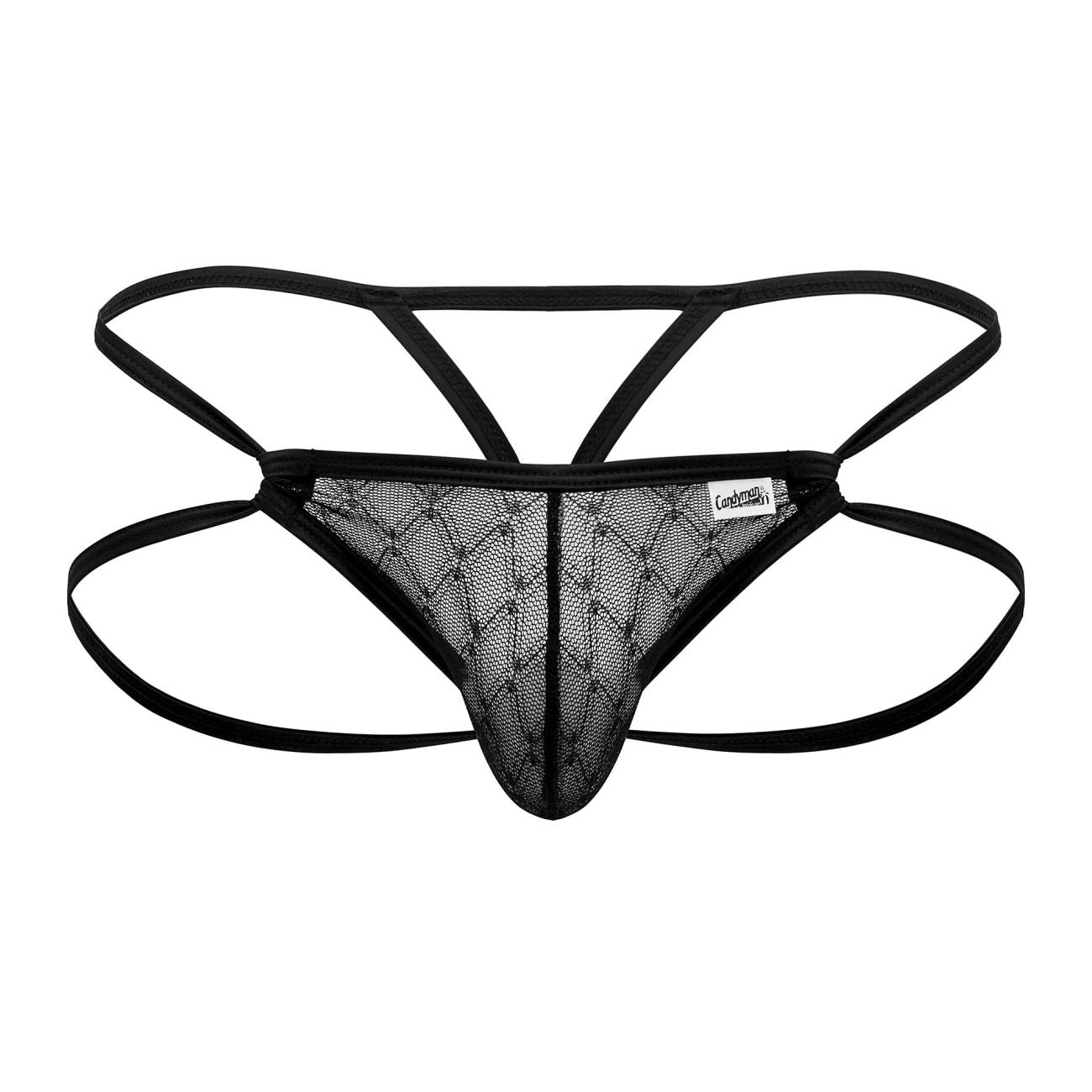 CandyMan 99762 Jock G-String Color Black - DealByEthan.gay loves CandyMan