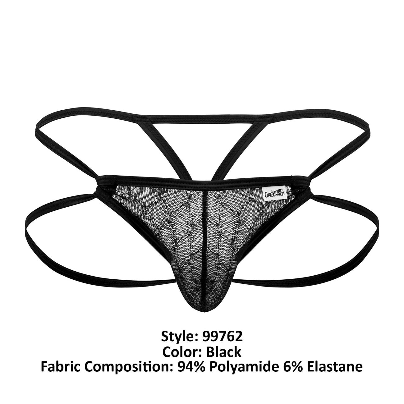 CandyMan 99762 Jock G-String Color Black - DealByEthan.gay loves CandyMan