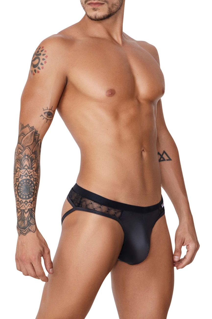 CandyMan 99763 Lace Jockstrap Color Black - DealByEthan.gay loves CandyMan