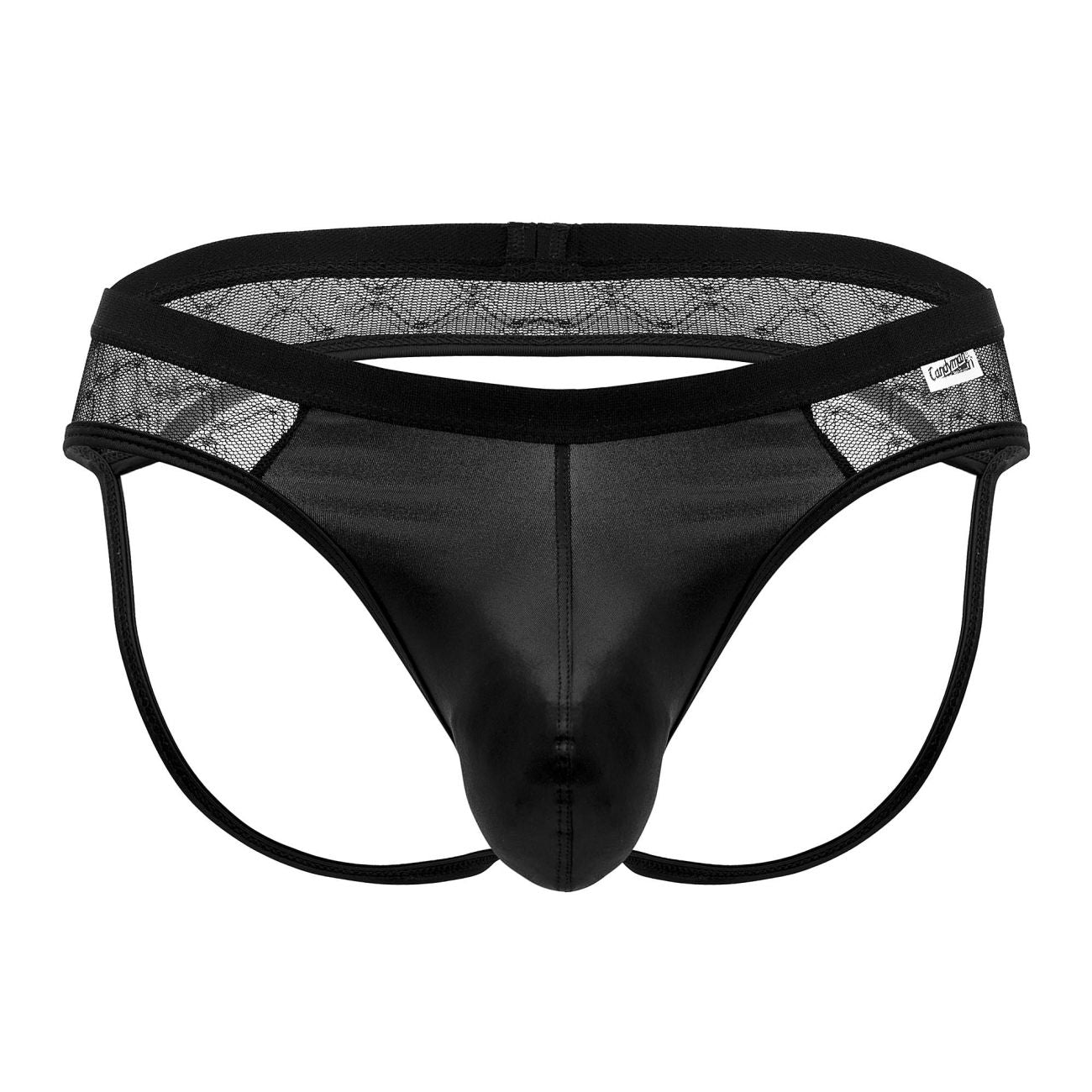 CandyMan 99763 Lace Jockstrap Color Black - DealByEthan.gay loves CandyMan
