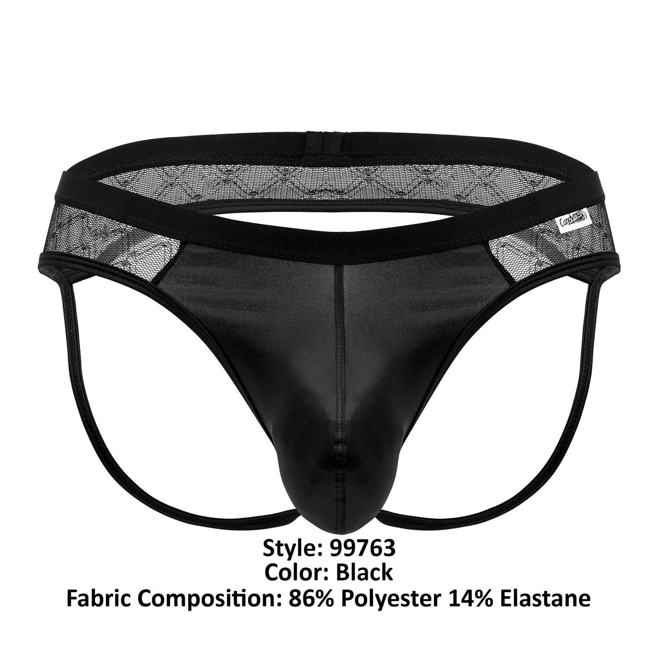 CandyMan 99763 Lace Jockstrap Color Black - DealByEthan.gay loves CandyMan