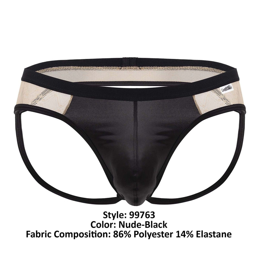 CandyMan 99763 Lace Jockstrap Color Nude-Black - DealByEthan.gay loves CandyMan