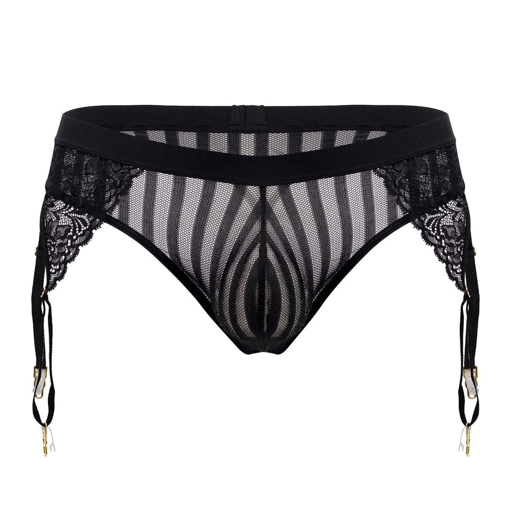 CandyMan 99766 Garter Thongs Color Black - DealByEthan.gay loves CandyMan