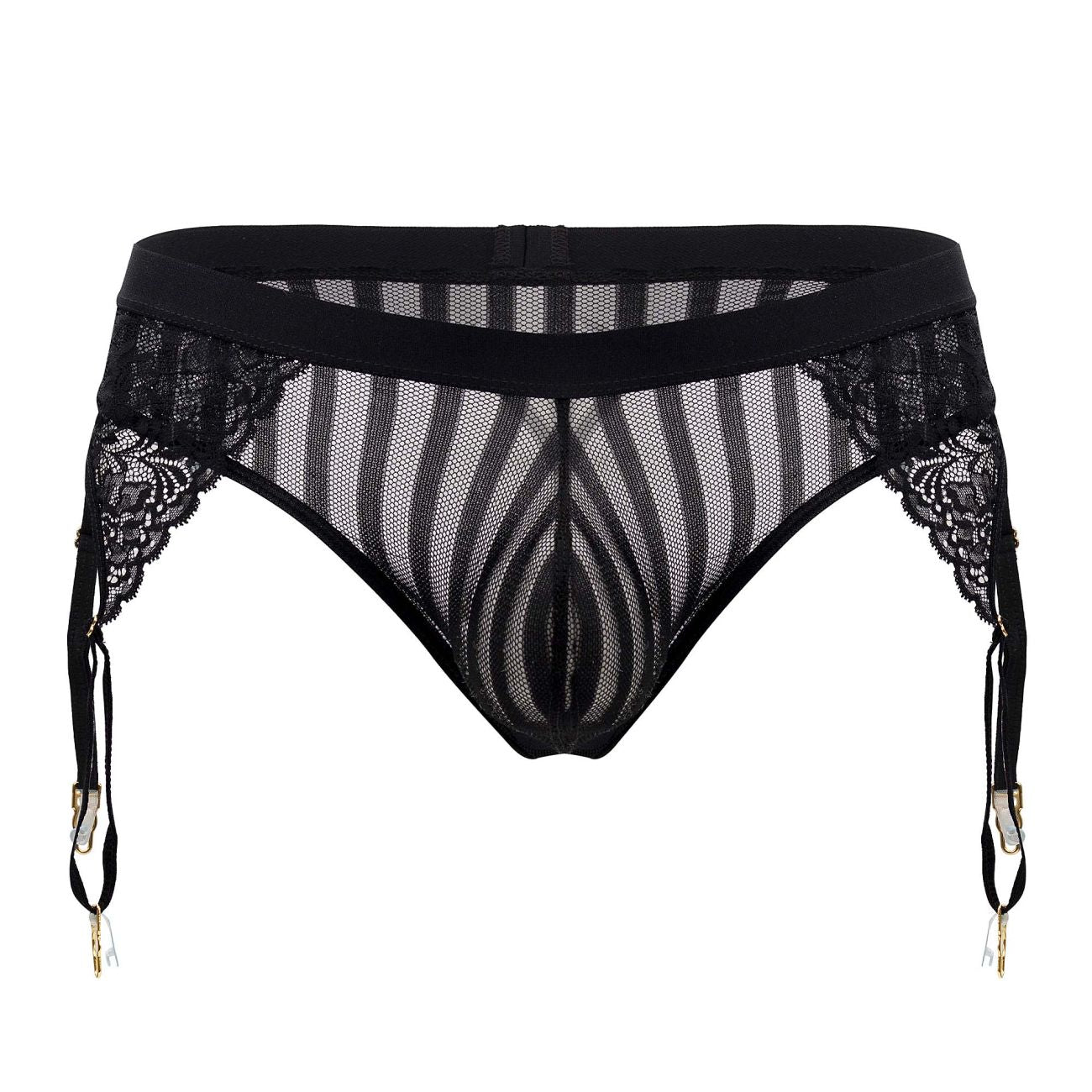 CandyMan 99766 Garter Thongs Color Black - DealByEthan.gay loves CandyMan