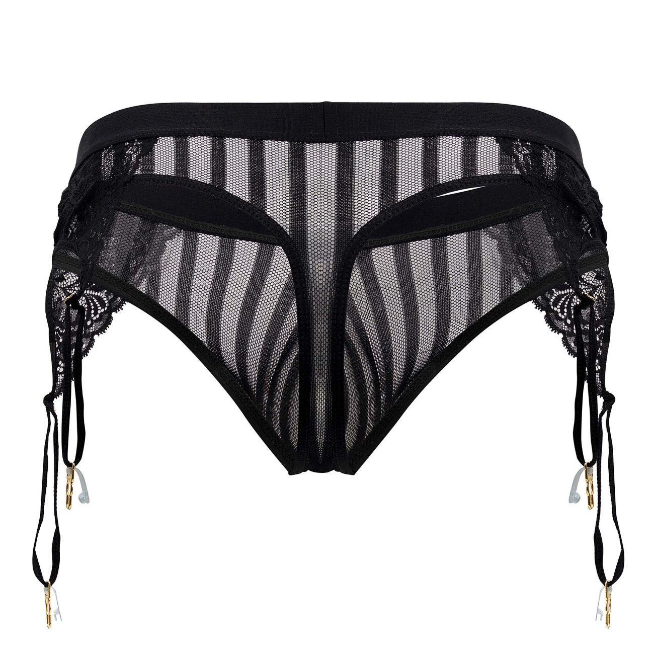 CandyMan 99766 Garter Thongs Color Black - DealByEthan.gay loves CandyMan