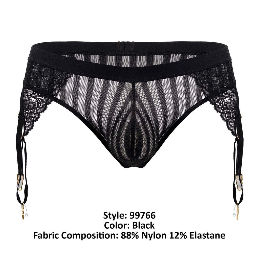 CandyMan 99766 Garter Thongs Color Black - DealByEthan.gay loves CandyMan