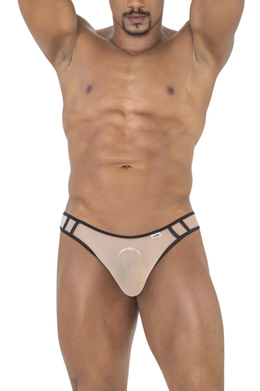 CandyMan 99767 Sports Mesh Thongs Color Beige - DealByEthan.gay loves CandyMan