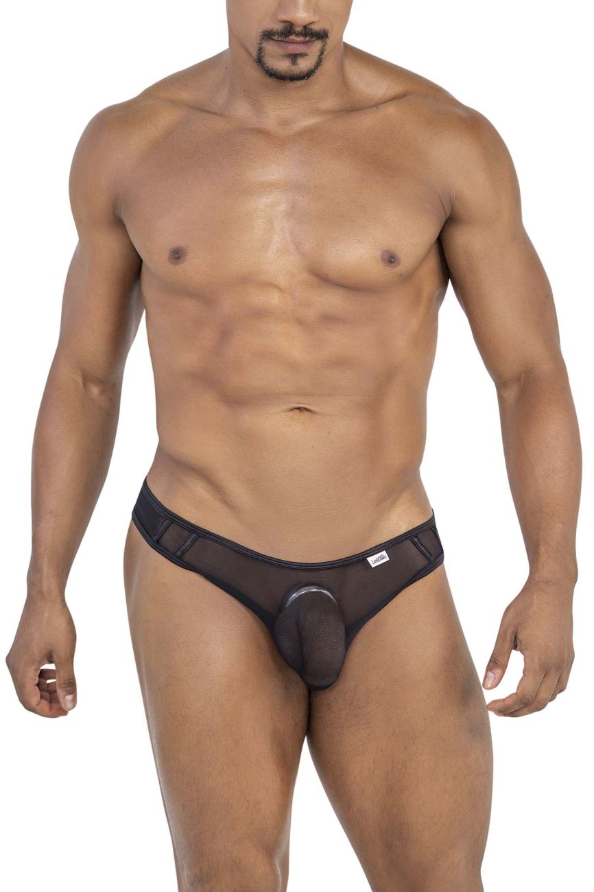 CandyMan 99767 Sports Mesh Thongs Color Black - DealByEthan.gay loves CandyMan