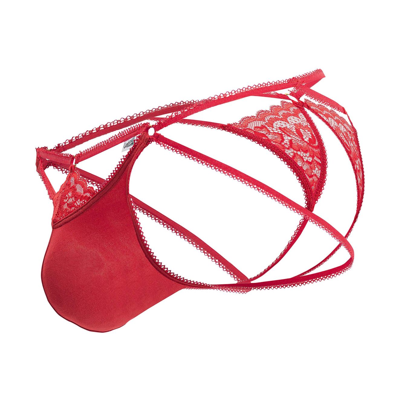 CandyMan 99770 Lace Jock Thongs Color Red - DealByEthan.gay loves CandyMan