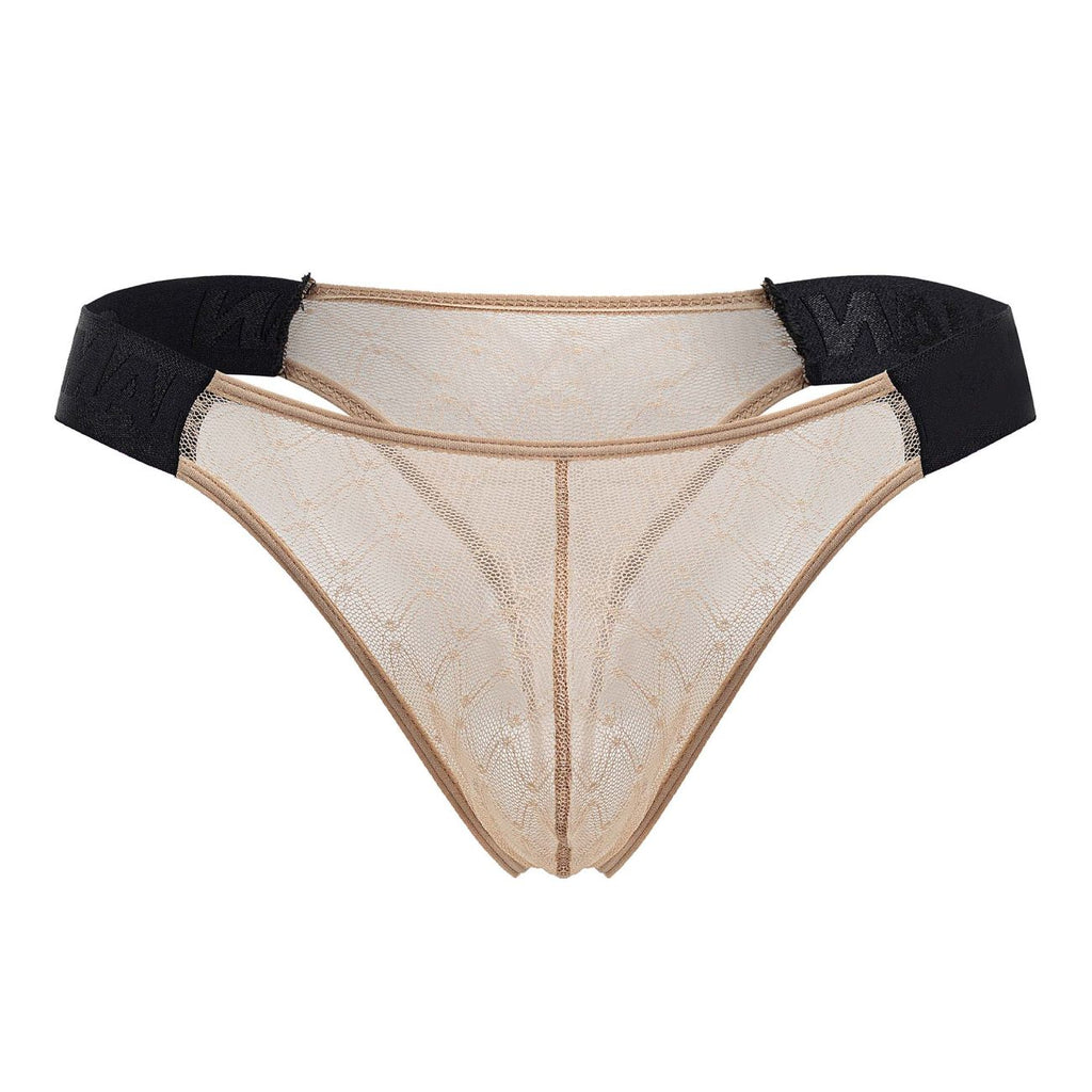 CandyMan 99771 Mesh Thongs Color Beige - DealByEthan.gay loves CandyMan