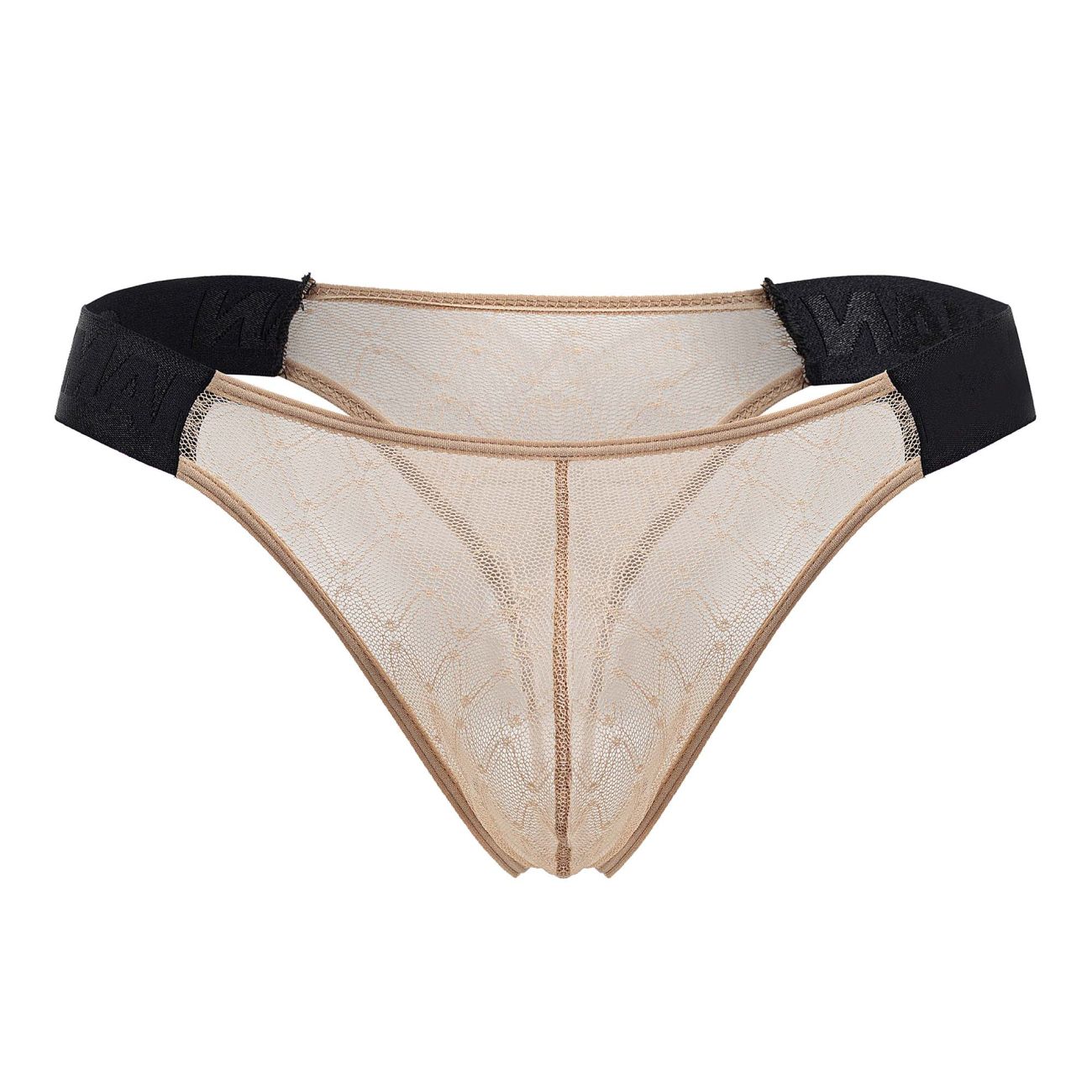 CandyMan 99771 Mesh Thongs Color Beige - DealByEthan.gay loves CandyMan
