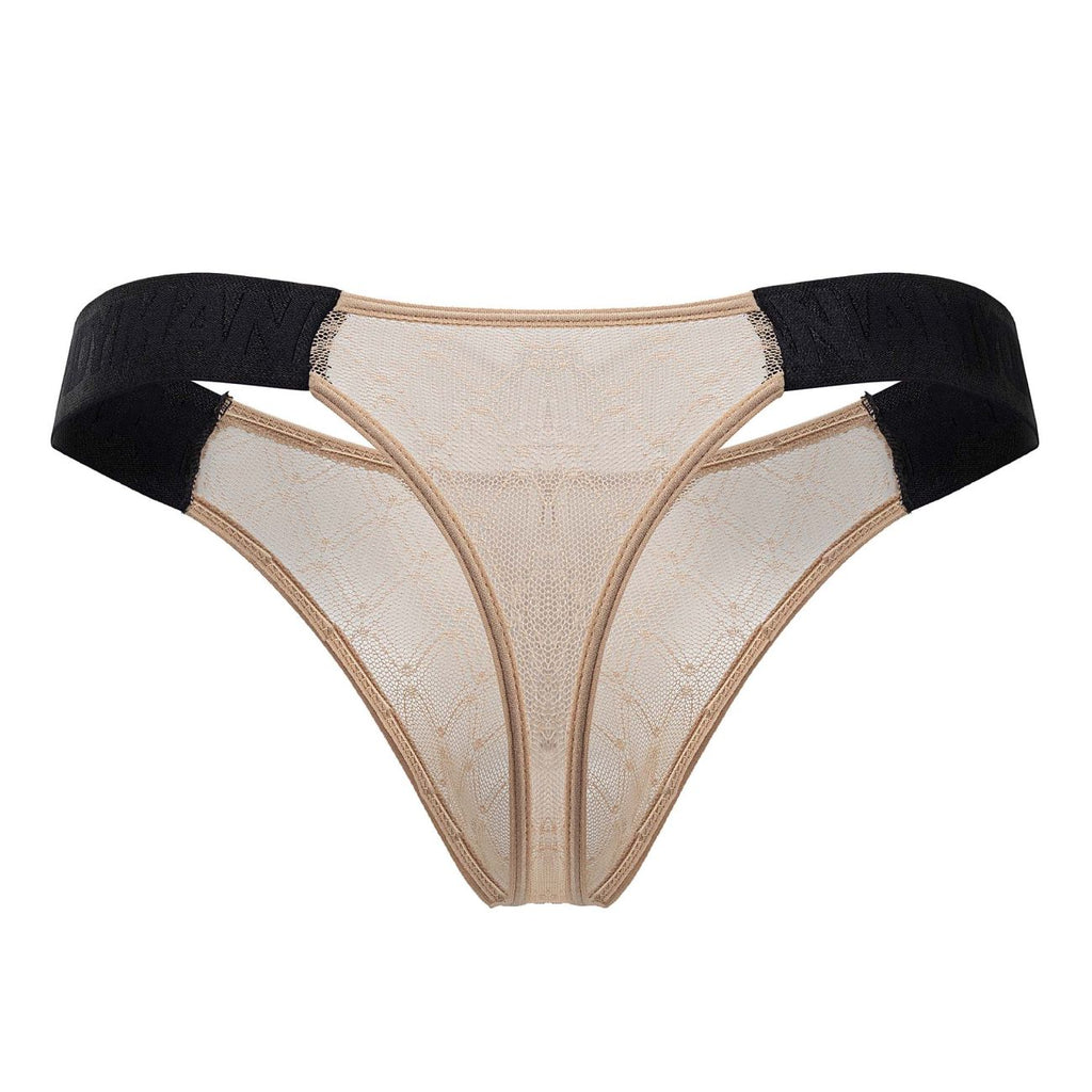 CandyMan 99771 Mesh Thongs Color Beige - DealByEthan.gay loves CandyMan