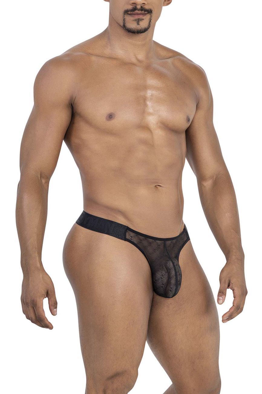 CandyMan 99771 Mesh Thongs Color Black - DealByEthan.gay loves CandyMan