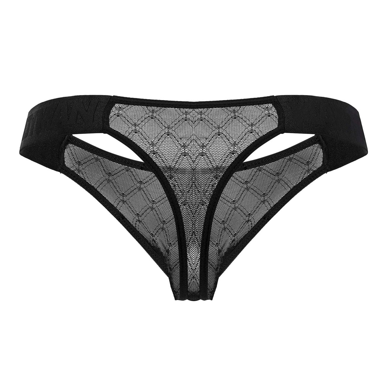 CandyMan 99771 Mesh Thongs Color Black - DealByEthan.gay loves CandyMan