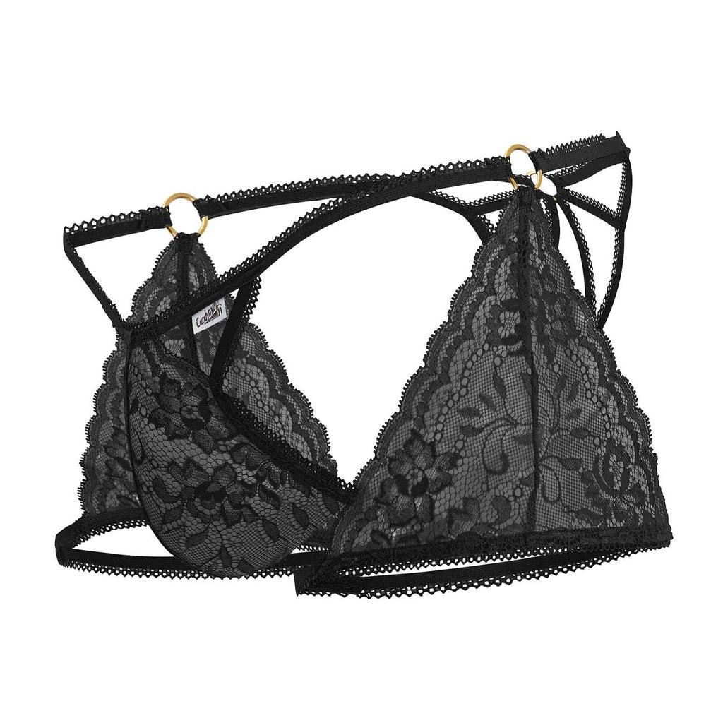 CandyMan 99773 Lace Trunks Thongs Color Black - DealByEthan.gay loves CandyMan