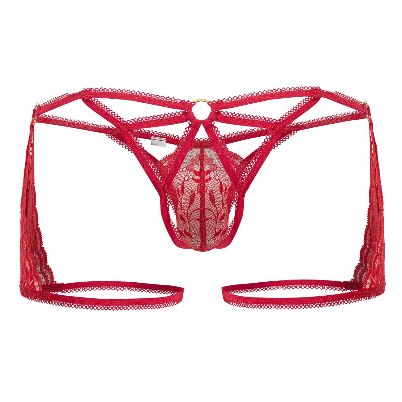 CandyMan 99773 Lace Trunks Thongs Color Red - DealByEthan.gay loves CandyMan